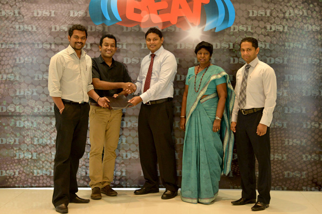 B&S with Thusitha Rajapaksa – Managing Director, Kaushalya Perera – General Manager and Upendra Gunawardhana – Senior Manager – Marketing of D. Samson and Sons (Pvt) Ltd., at the signing of the Brand Ambassador agreement