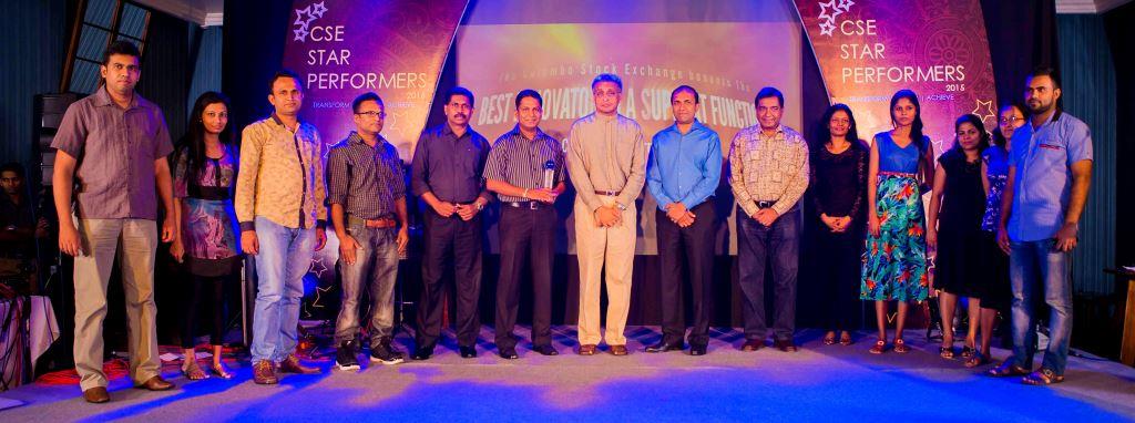 Best Innovator in a support function - Finance Division